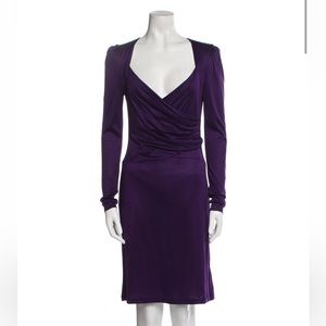 Escada- Stunning and classy silk royal purple dress for date wedding or fancy